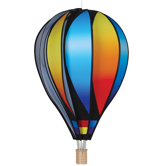 Hot Air Balloon Hanging Garden Spinner 26" - Vibrant Sunset Gradient Design, Weather-Resistant Outdoor Decor, Durable & Lightweight for Patios, Yards, and Gardens - Eye-Catching Wind Spinner