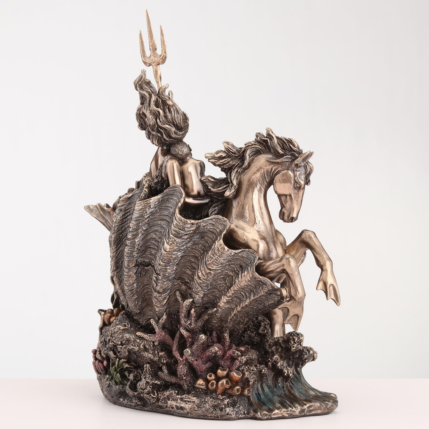 Veronese Design 9 5/8 Inch Amphitrite The Greek Goddess of The Sea Cold Cast Resin Bronze Finish Sculpture