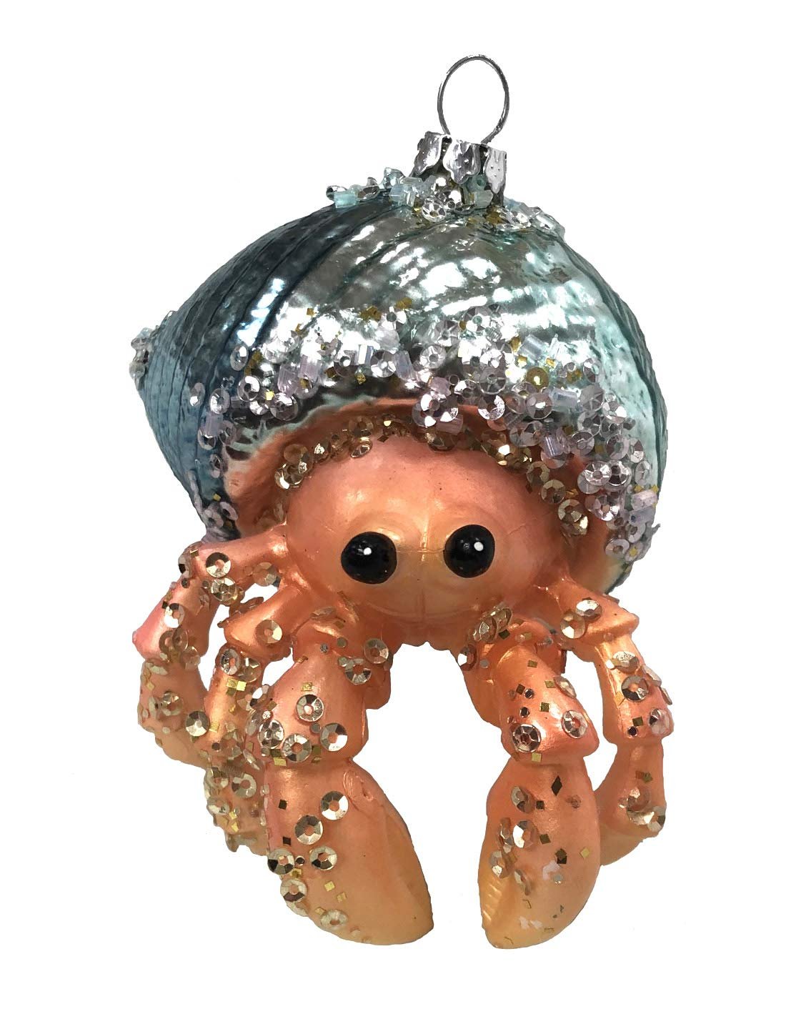 December Diamonds 79-80321 Blown Glass Embellished Hermit Crab Ornament