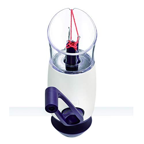 Prym Comfort Twist Cord Tubes Knitting Mill, Alabaster White/Purple Small