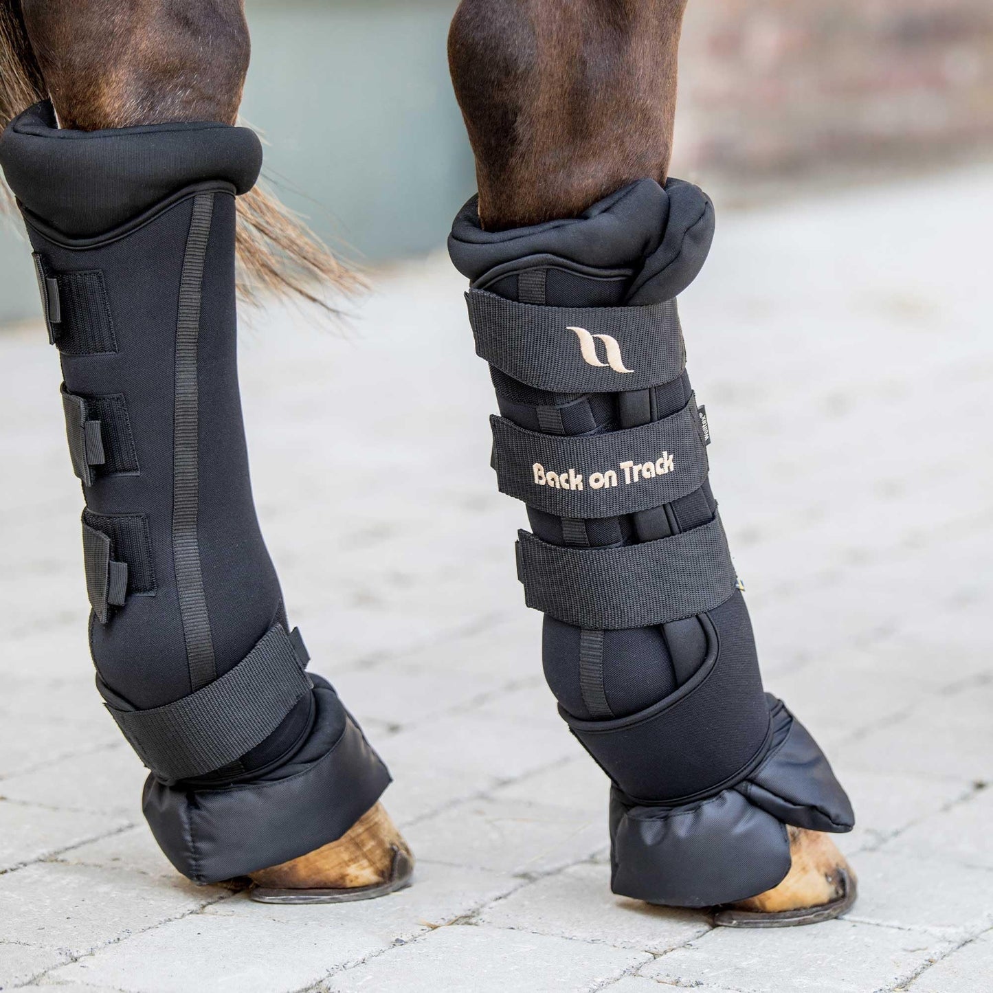 Back on Track Royal Quick Wraps Deluxe - Equestrian Sport Flexible Supportive Protective Horse Leg Wraps with Hook & Loop Closure, Pair