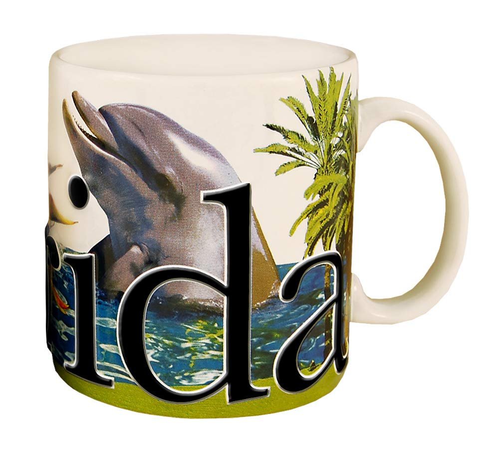 Americaware Florida 18 oz Color Relief Coffee Mug