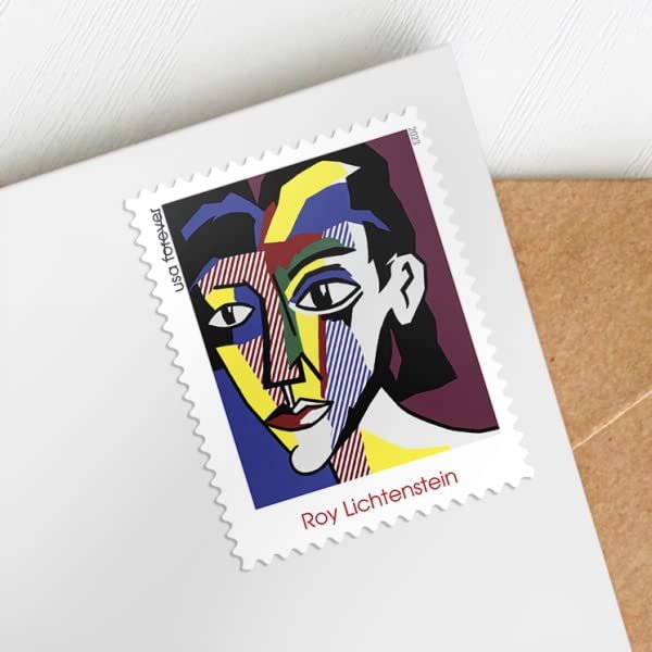 United States Postal Service Sheet of 20 First Class Postage Stamps Made for Roy Lichtenstein