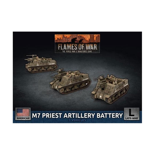 Flames of War: Late War: United States: M7 Priest Artillery Battery (UBX73)