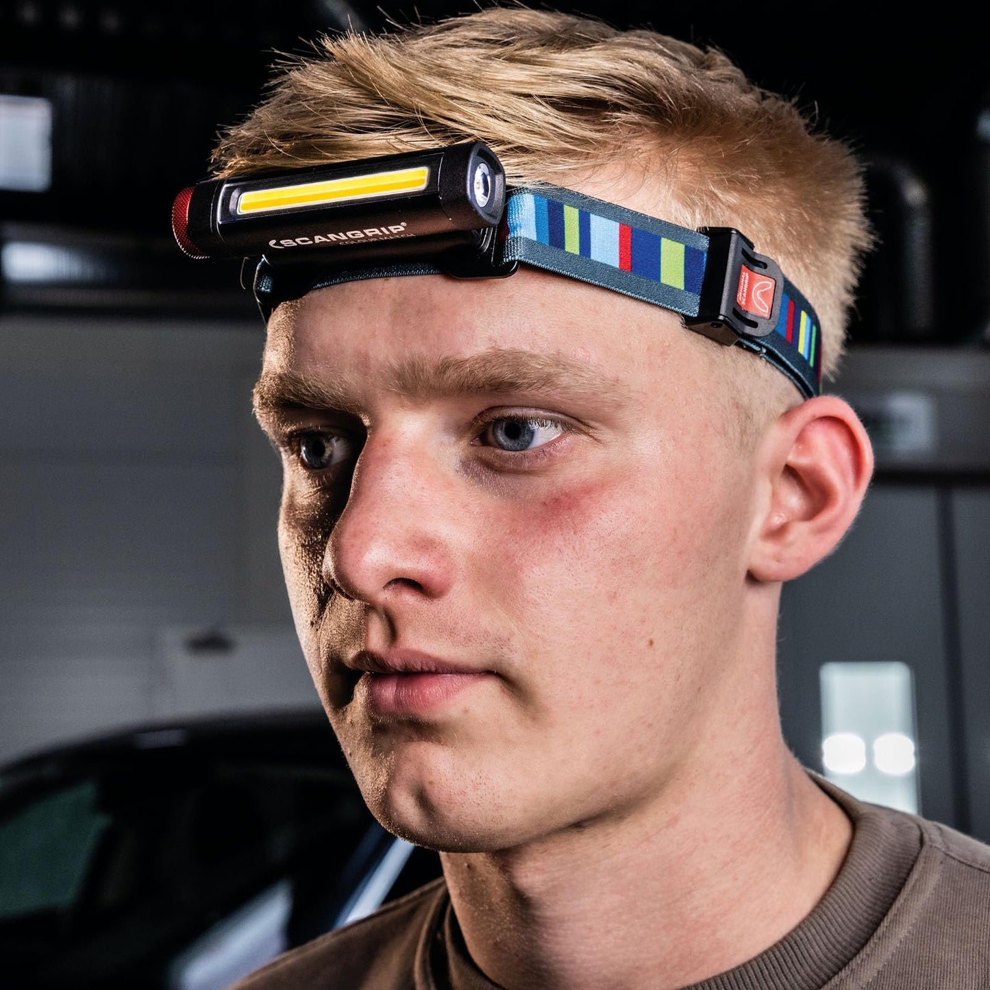 SCANGRIP UNIMATCH, Multifunctional LED Headlamp and Penlight in one with Stepless CCT for Adjustable Color Temperature, Rechargeable, Compact, Spotlight