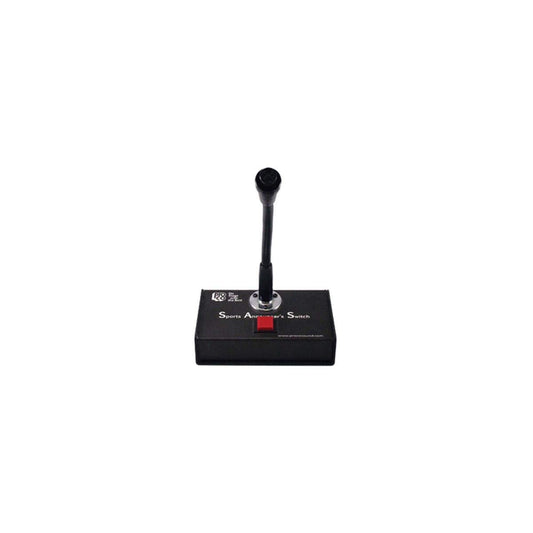 Pro Co Sound SAS3 Sports Announcer's Switch - Push to Talk With Gooseneck Microphone Connector