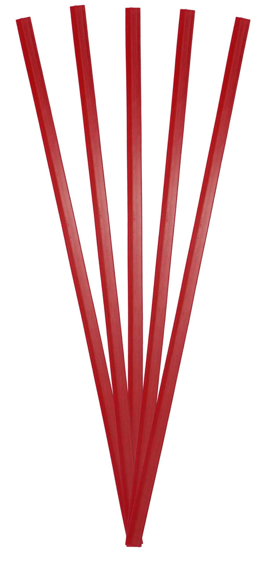 High Density Polyethylene (HDPE) Plastic Welding Rod, 3/8" x 1/16", 5 ft., Red