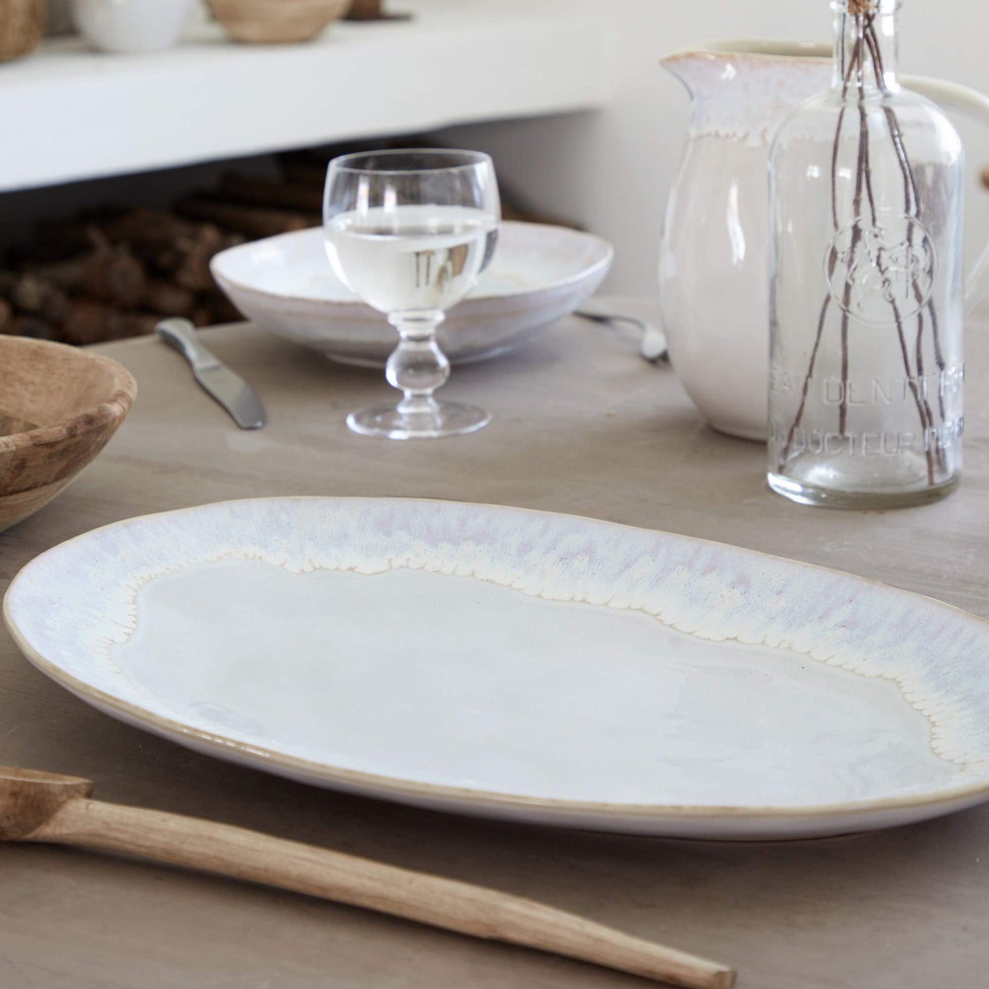 Costa Nova Stoneware Ceramic Brisa Collection Large Oval Platter