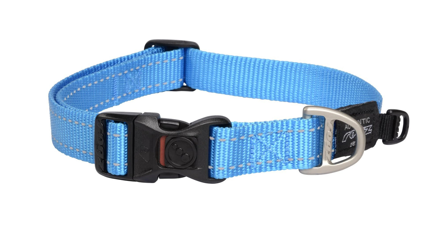 Rogz Utility Large 3/4-Inch Reflective Fanbelt Dog Collar