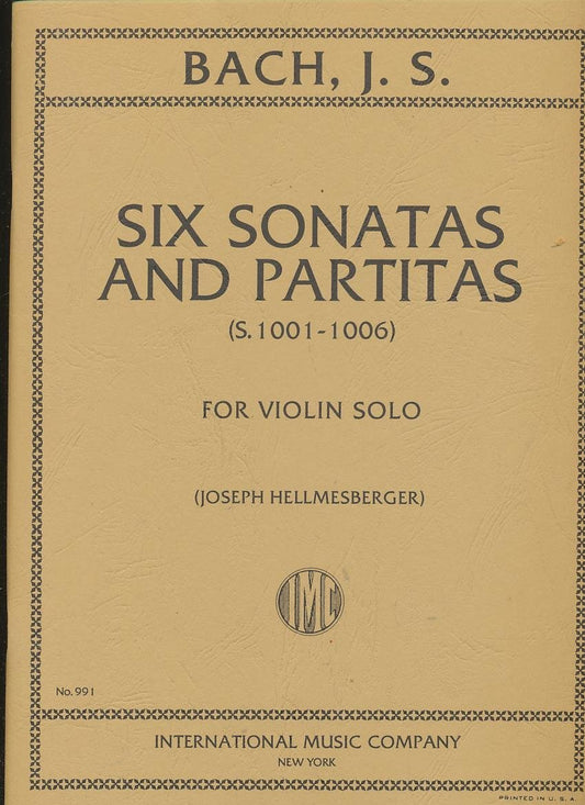 Bach, J.S.: Six Sonatas and Partitas - Violin Solo; International Edition