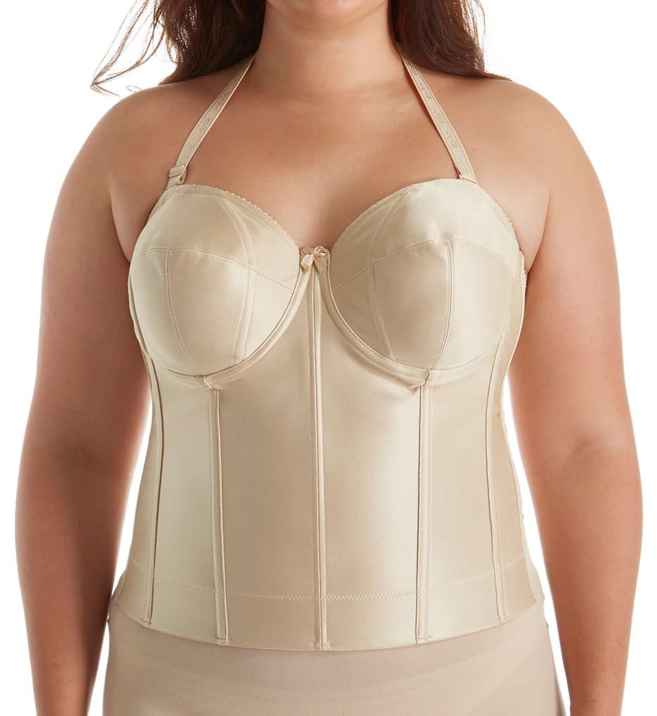 Elila Women's 6421 Long Strapless Longline Underwire Bra