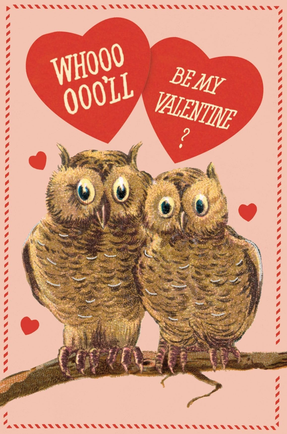 Cavallini Papers & Co Cavallini Valentines Glitter Vintage Postcards