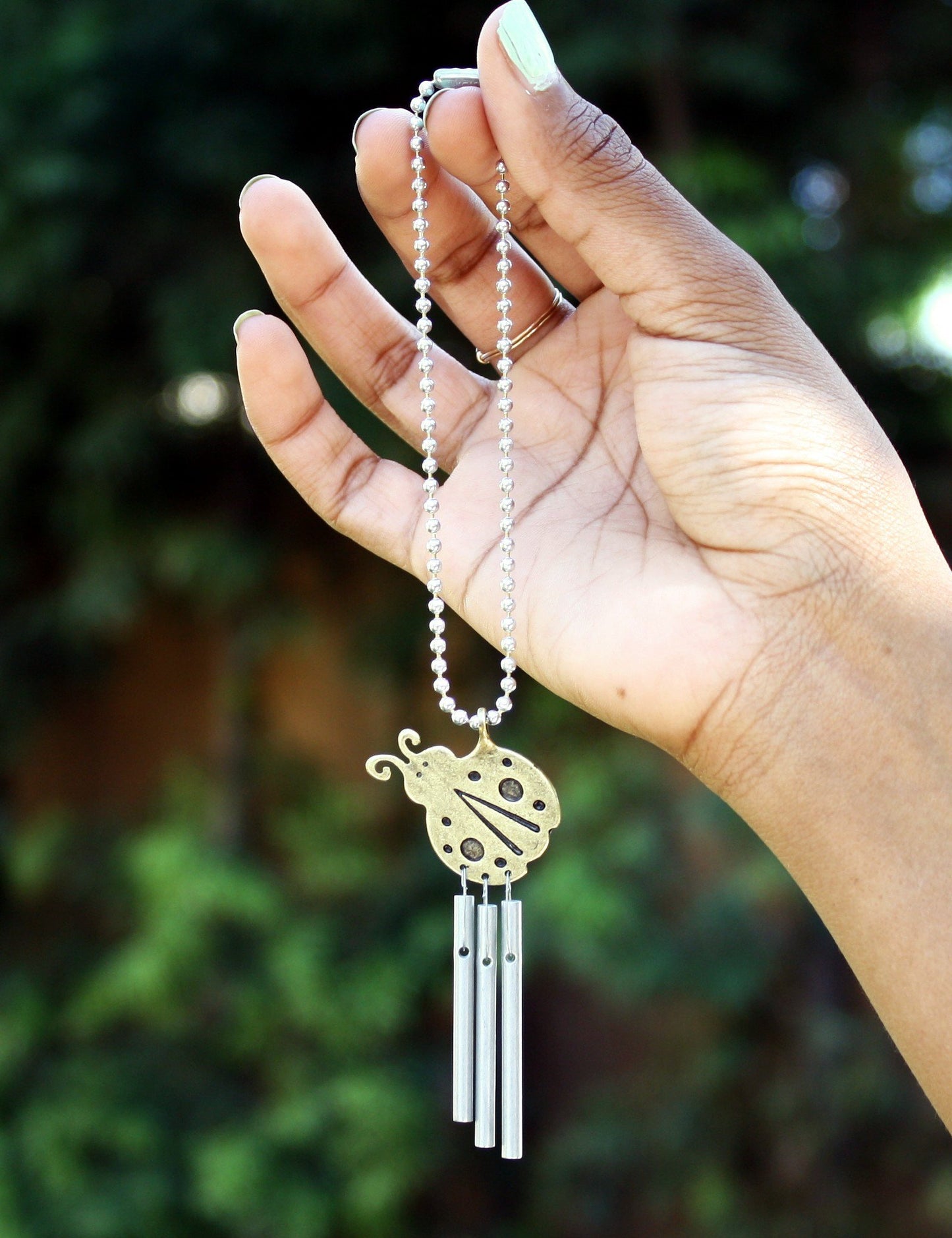 Jacob's Musical Car Charm, Ladybug, Mini Wind Chime