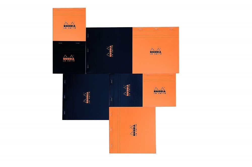 Bloc n°18 Rhodia orange A4 80 F ligné + marge - 18600C