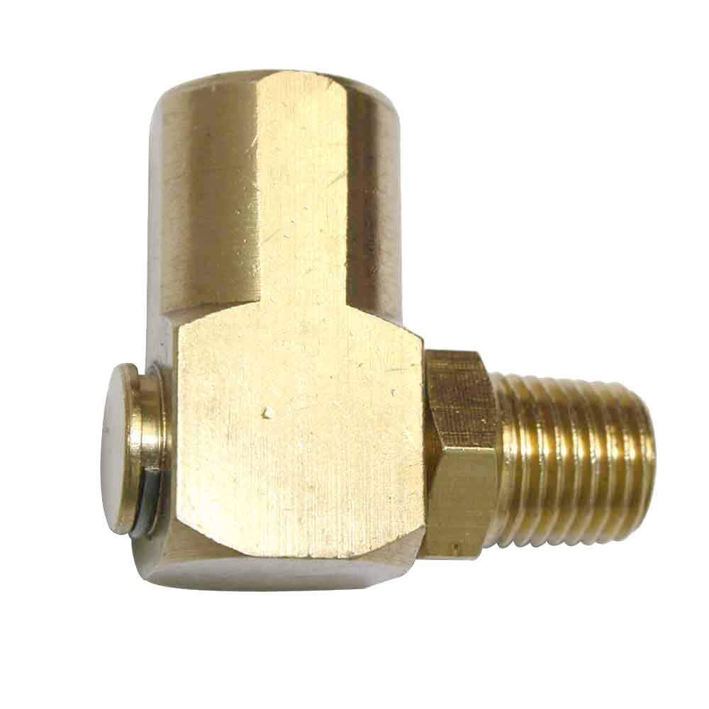 Interstate Pneumatics FS14-2PK 1/4 Inch FPT x 1/4 Inch MPT 90 Deg Swivel Fitting - Pack of 2