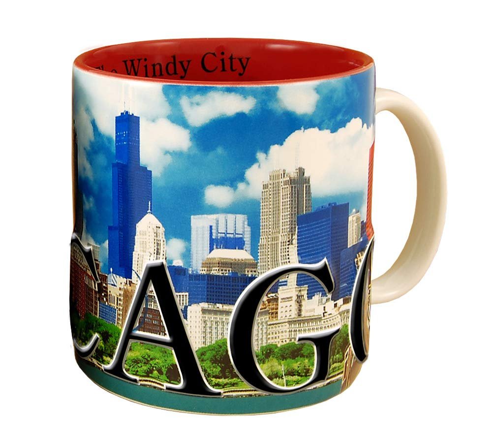 Americaware Chicago 18 oz Color Relief Coffee Mug