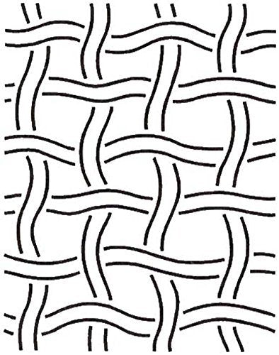 Quilting Creations Basket Weave Background Quilt Stencil