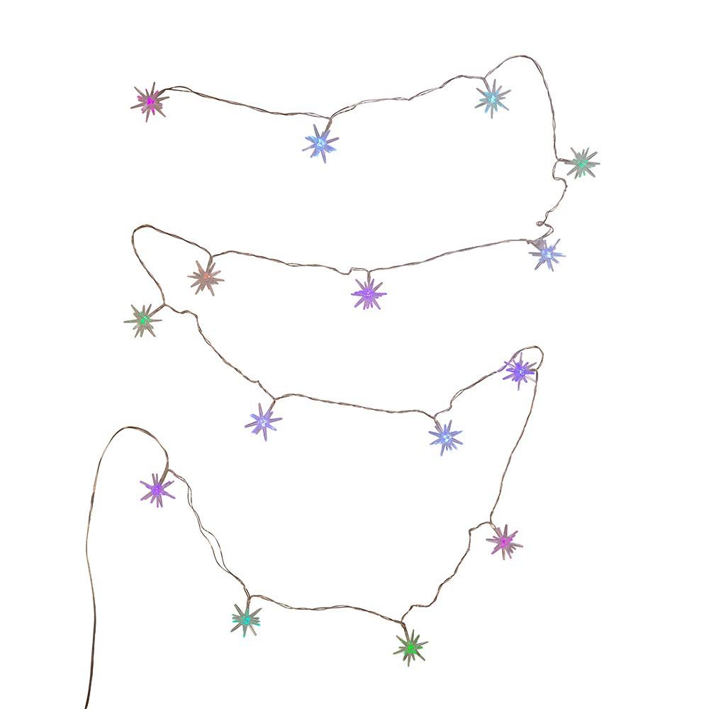 Kurt S. Adler Kurt Adler 15 Starburst with RGB LED String Light Set, Multi