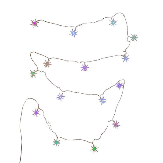Kurt S. Adler Kurt Adler 15 Starburst with RGB LED String Light Set, Multi