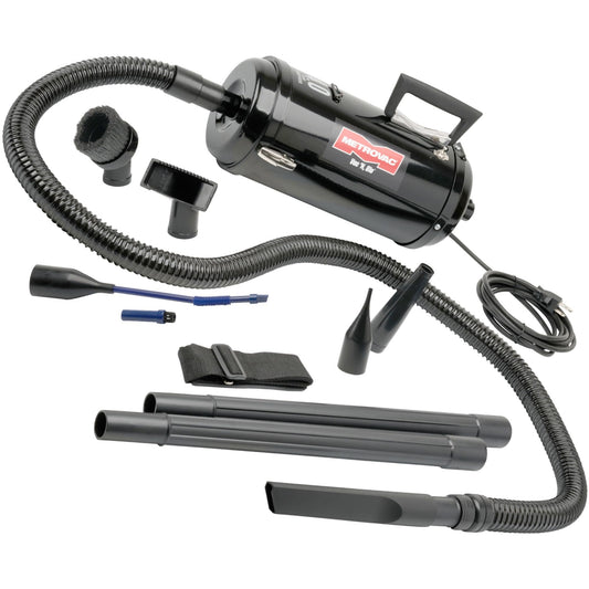 METROVAC Compact Vacuum - Model VNB-83BA, 4.0 Peak HP, All-Steel Construction, 6 Ft Hose, Portable Handheld Design, Blower Function
