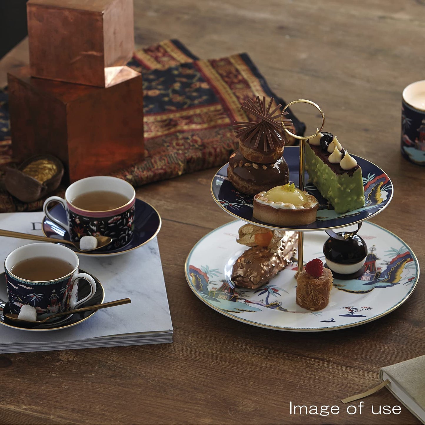 Wedgwood Apple Blossom Wonderlust Teacup & Saucer Set, Multicolor