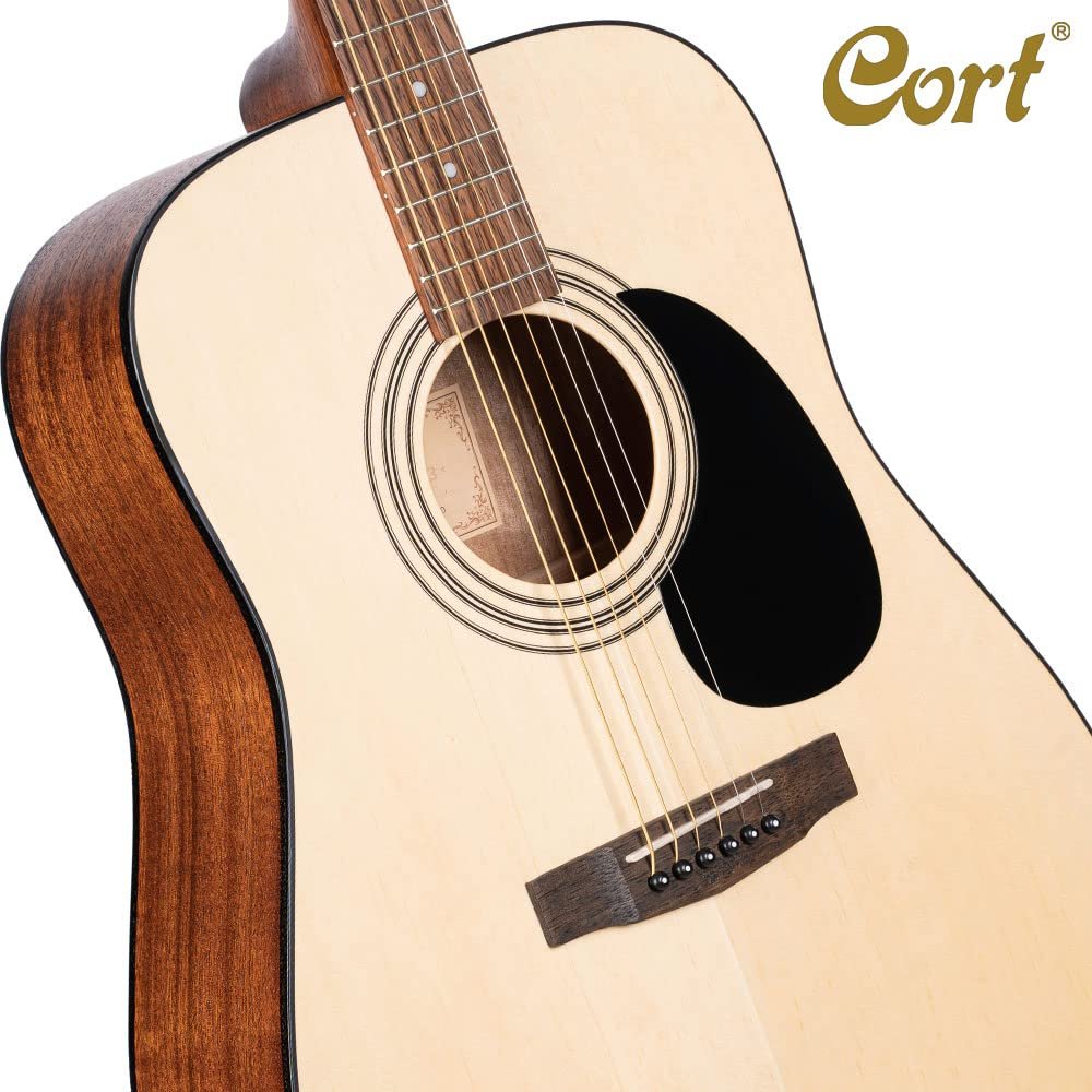 Cort AD810OP Standard Dreadnought Guitar, Spruce Top, Mahogany Back & Sides, Open Pore