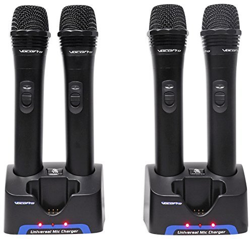 Vocopro UHF58059 Rec 4 Ch Wrls Mic System