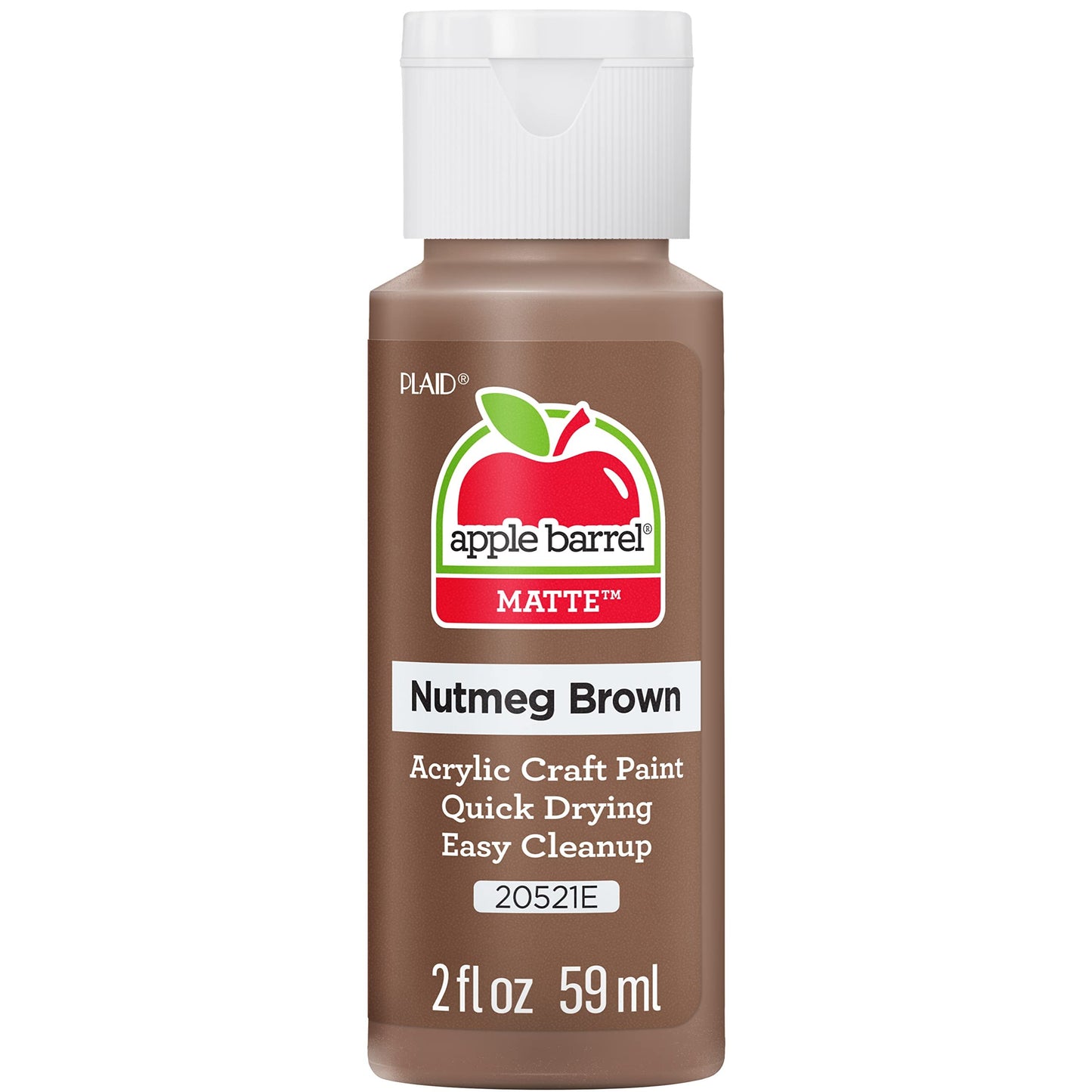 Apple Barrel Acrylic Paint, Nutmeg Brown (Pack of 3) 2 oz, 20521EA- (Pack of 3)