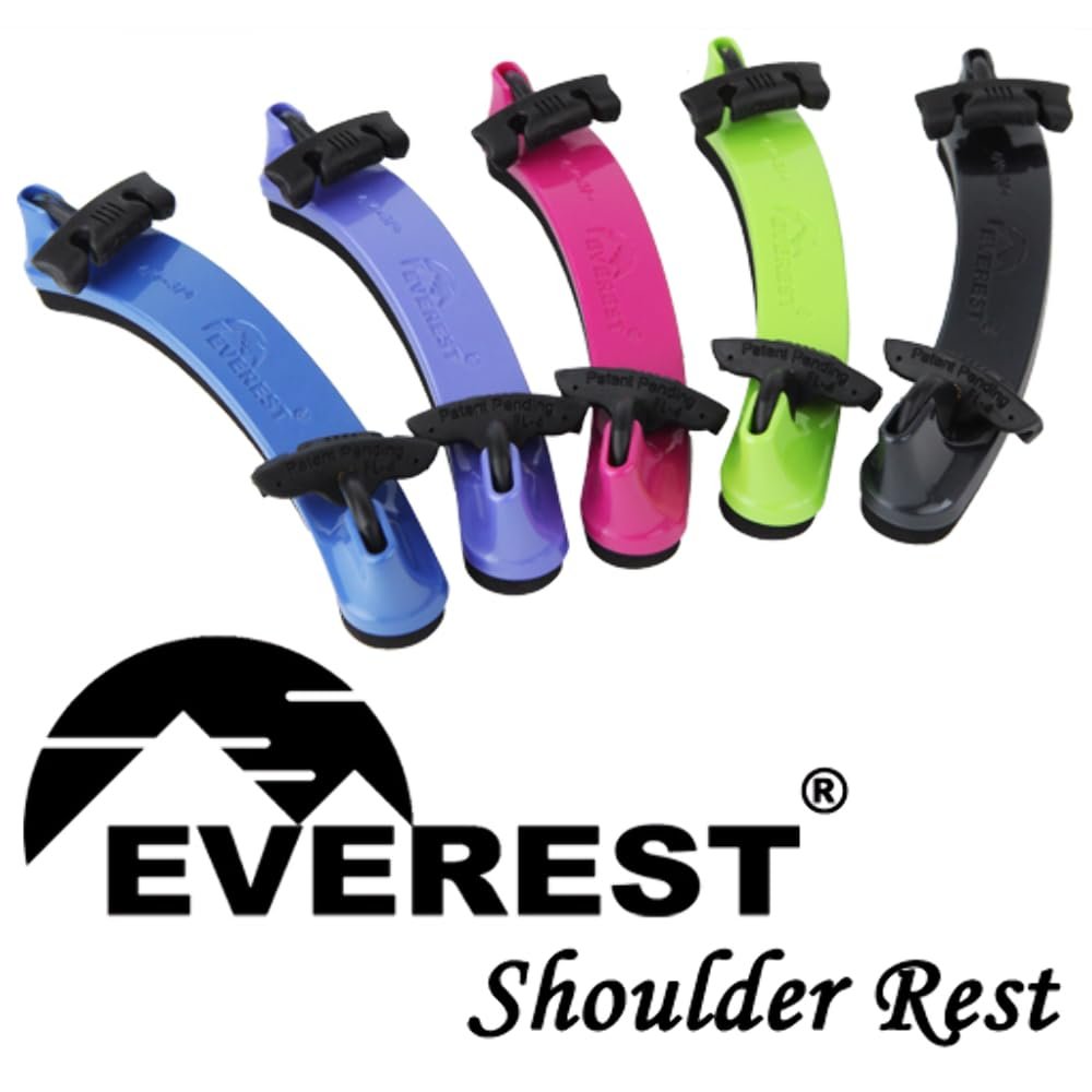 Everest ECS-4BLU Violin Shoulder Rest Collapsible, 3/4-4/4 size in Blue Finish