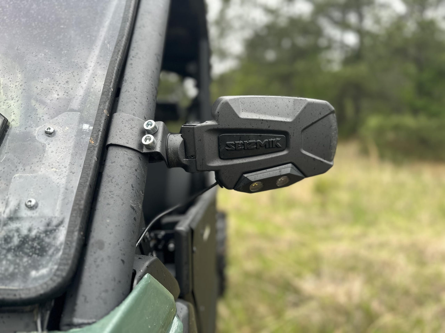 Seizmik Pursuit UTV Side View Mirror | LED Night Vision Series | Set of 2 | Compatible with Select Polaris, Kawasaki, Honda, Can Am, Yamaha, and Kubota Models