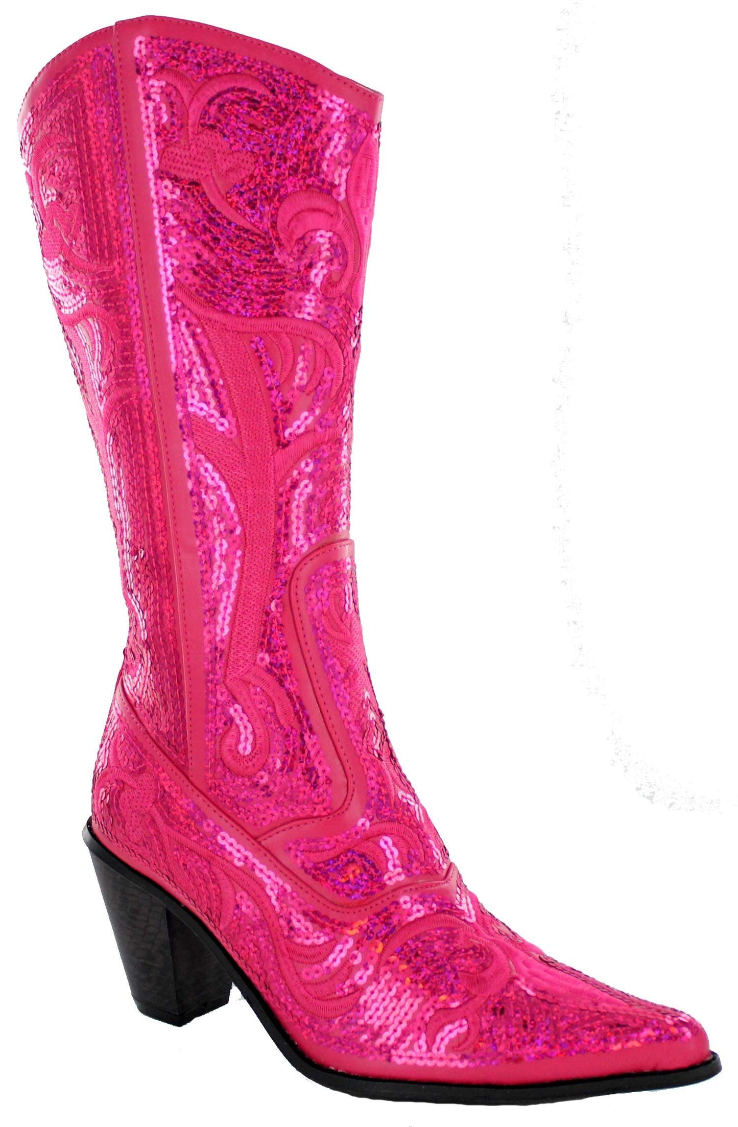 Helen's Heart Bling Boots LB-0290-12 (7, Silver)