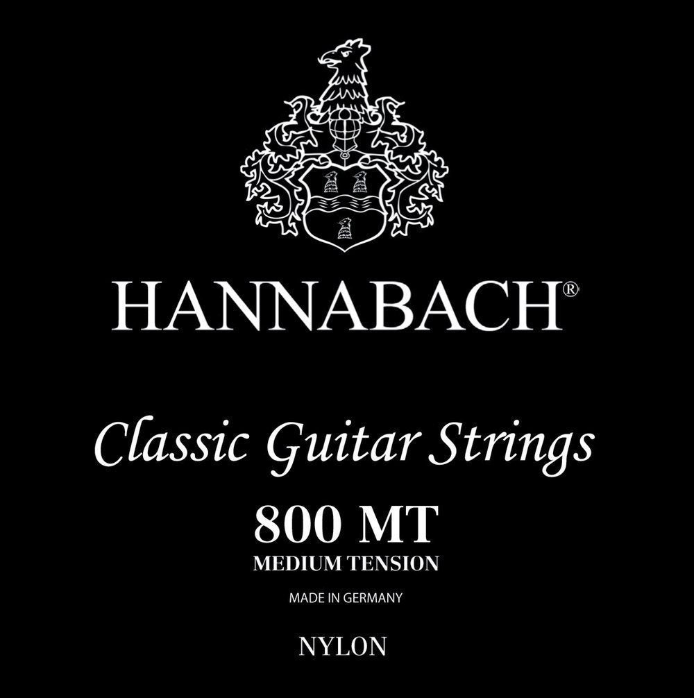 Hannabach 652397 Series 800 Silver Plated Super High Tension String Set for Classic Guitar - Red
