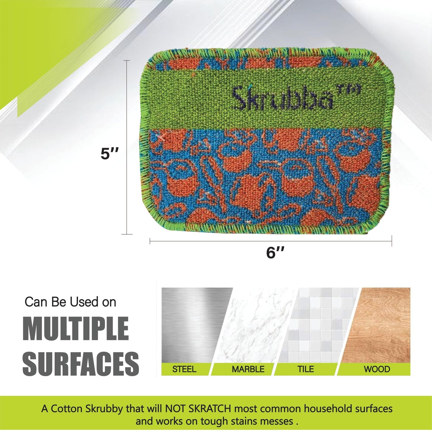 Wet-it Skrubba New European Scrubby Non-Scratching Scouring Pad