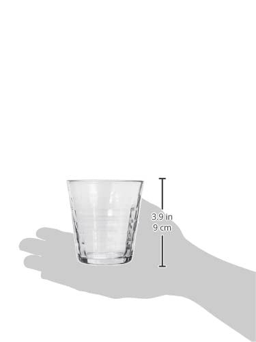 Duralex B06 (1560) Prism Tumbler, Clear, 9.5 fl oz (275 cc), Set of 6