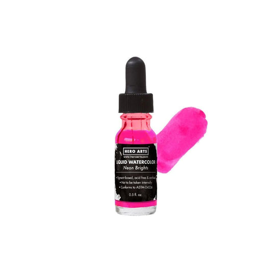 Hero Arts PD136 Liquid Watercolor Neon Brights Pink