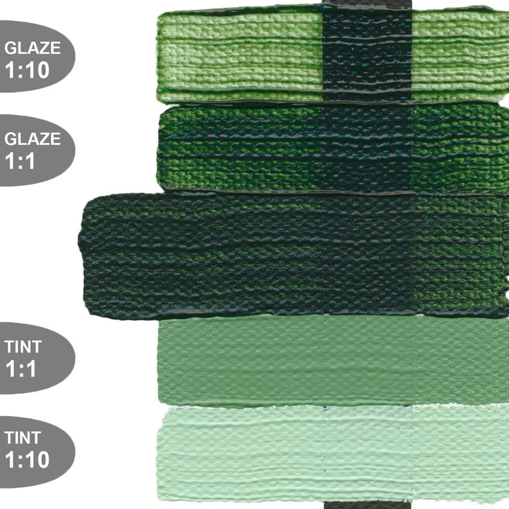 Heavy Body Acrylics by GOLDEN, Jenkins Green, 5 fl. oz. Tube, Professional Acrylic Paint, Semi-Transparent