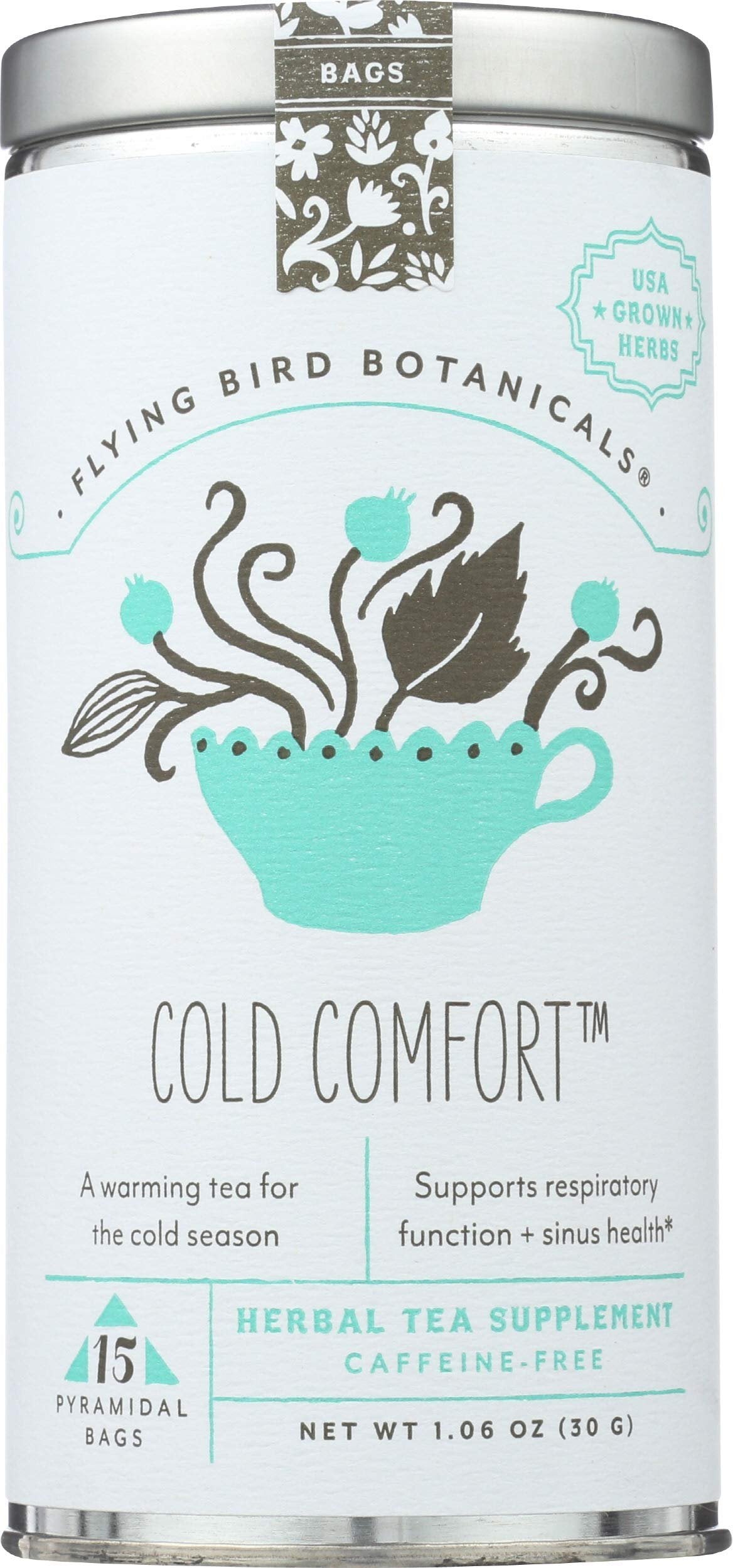FLYING BIRD BOTANICALS Tea, Cold Comfort, 15 CT