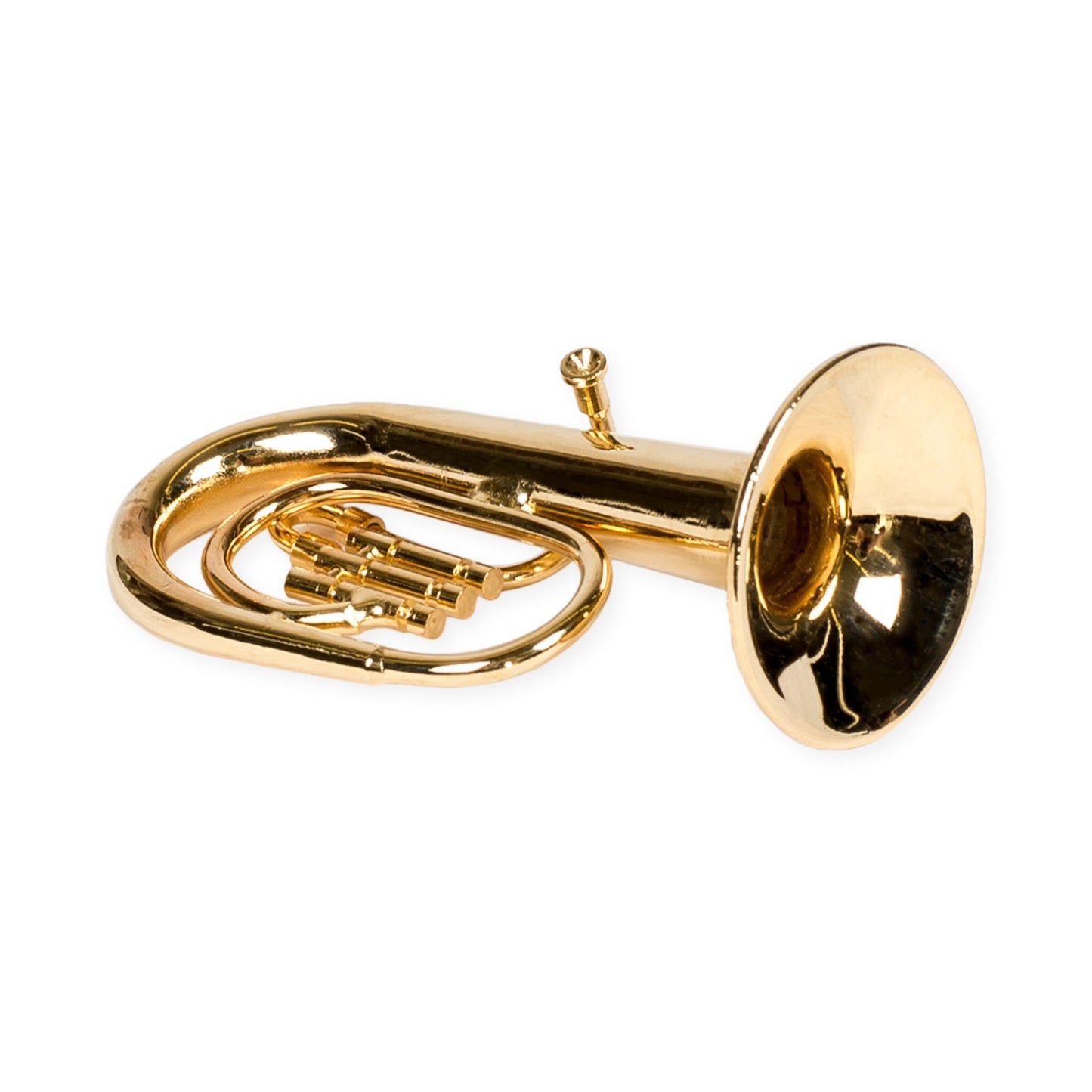 Broadway Gift Co. Tuba Miniature Replica Gold Brass Tone 1.5 x 2 Resin Stone Tabletop Figurine