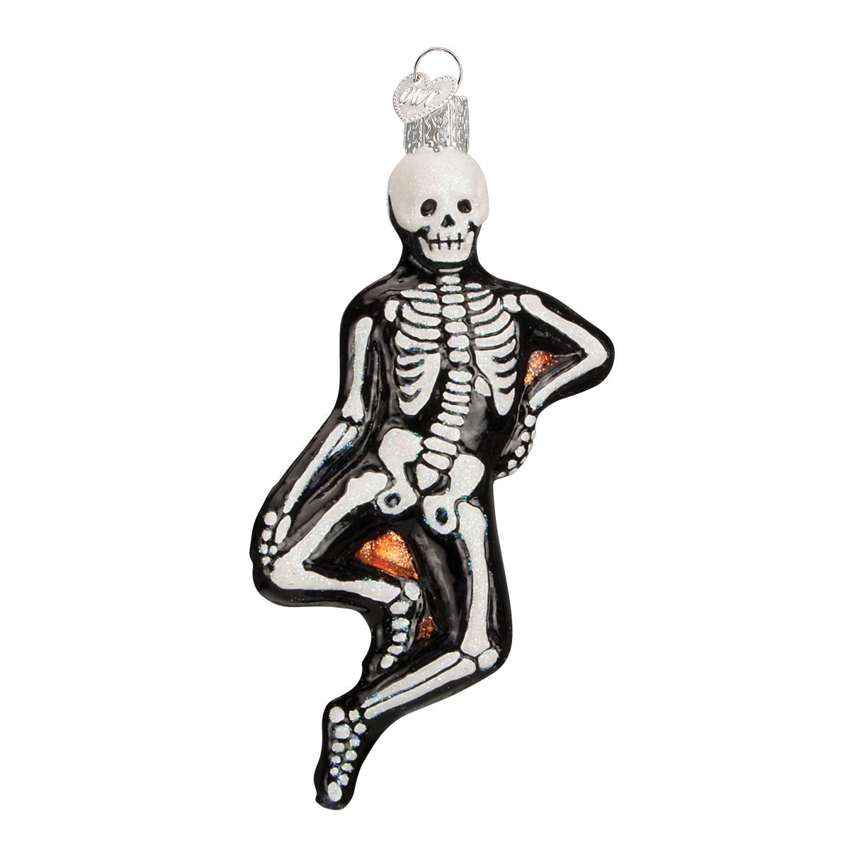 Old World Christmas Halloween Decorations Glass Blown Ornaments for Christmas Tree Frankenstein and Bride