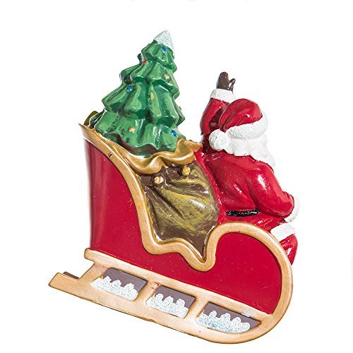 Kurt Adler 10-Light Santa Sleigh and Reindeer Light Set