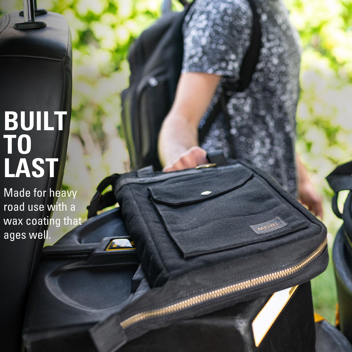 22" Cymbal Bag — Waxed Canvas Collection — Adjustable Backpack Straps, Heavy-Duty Fabric and Carrying Grip, 2-YEAR WARRANTY
