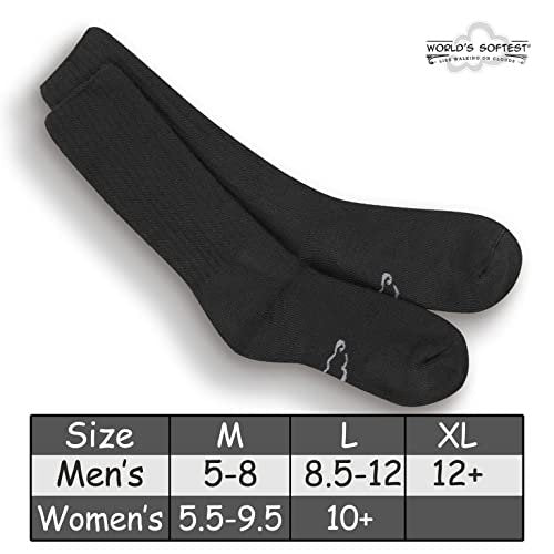 World's Softest Classic Crew Socks - Ultra Soft Crew Socks for Women and Men