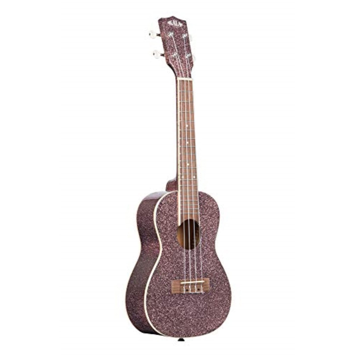 Kala Brand Music Co Sparkle Collection, 4-String Ukulele, Right, Black, Concert (KA-SPRK