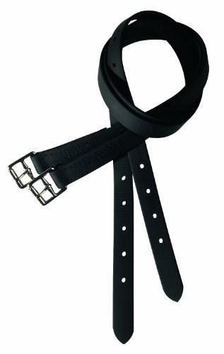 Ovation Synthetic Deluxe Stirrup Leathers-Black-54