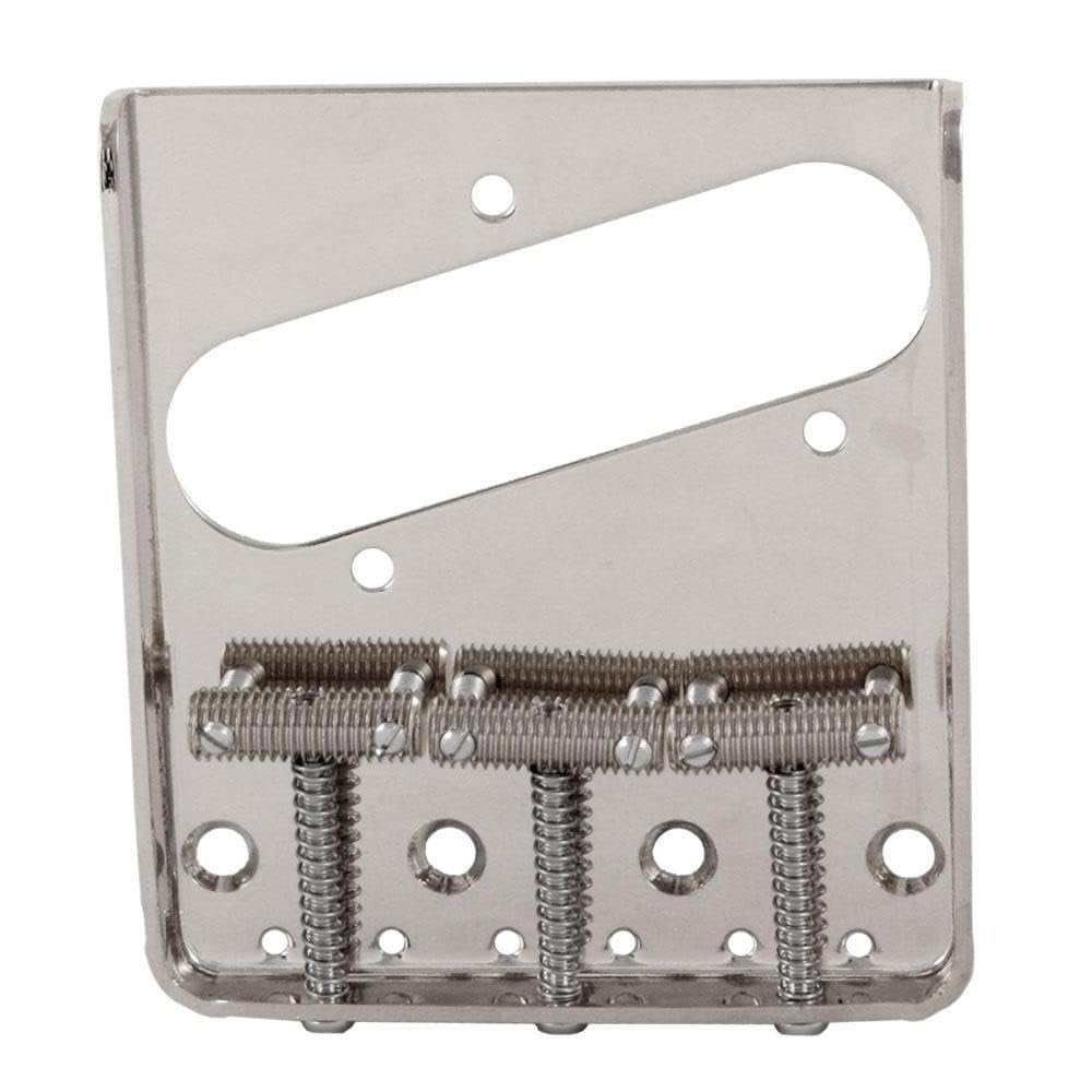 Allparts TB-0020-L01 Left Handed Nickel Vintage 3 Saddle Bridge for Telecaster