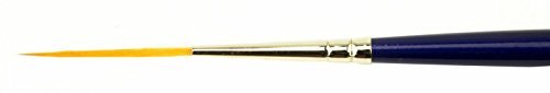 Set of 4 Size 0-4 Series 444VII The Virus II Scrolling Script Pinstriping Brush with Soft Golden Synthetic Hair