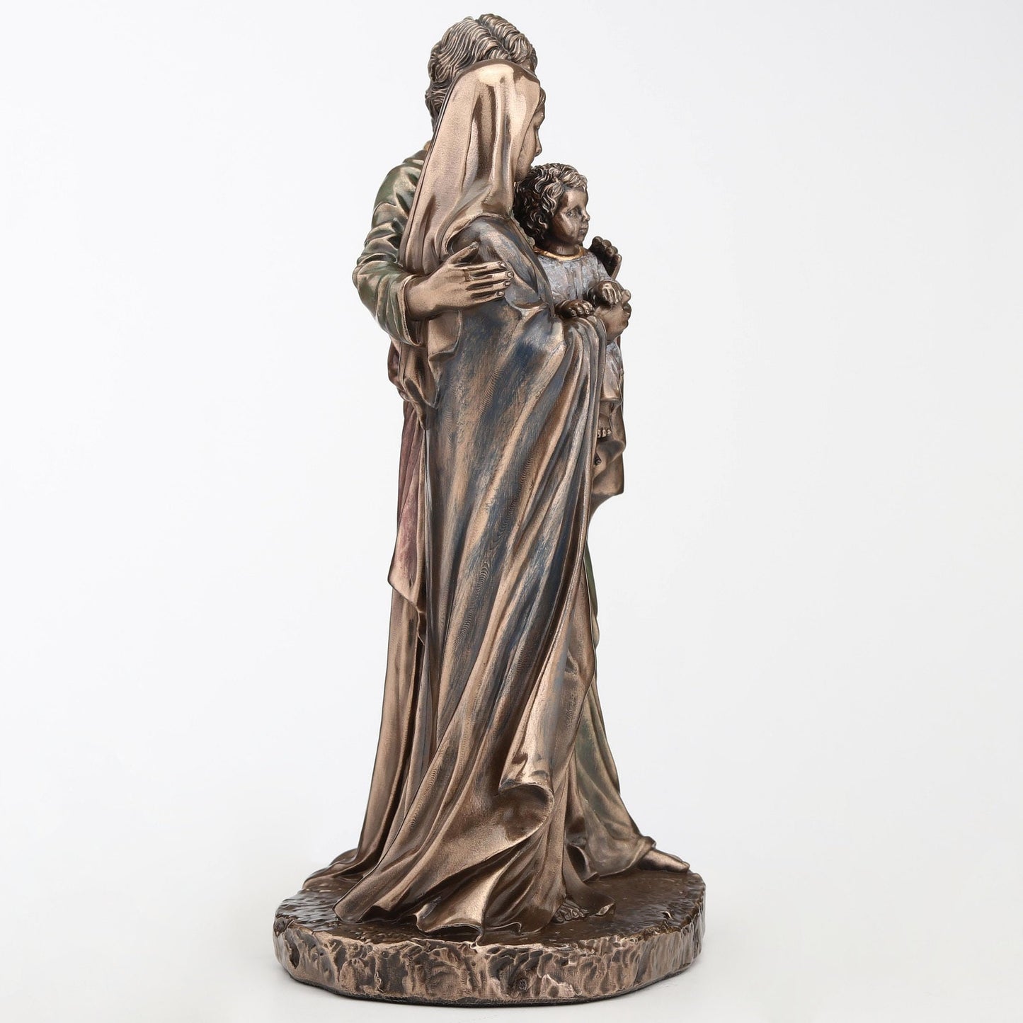 Veronese Design 6 1/8 Inch Holy Family Cold Cast Resin Bronze Finish Religious Gift Sculpture