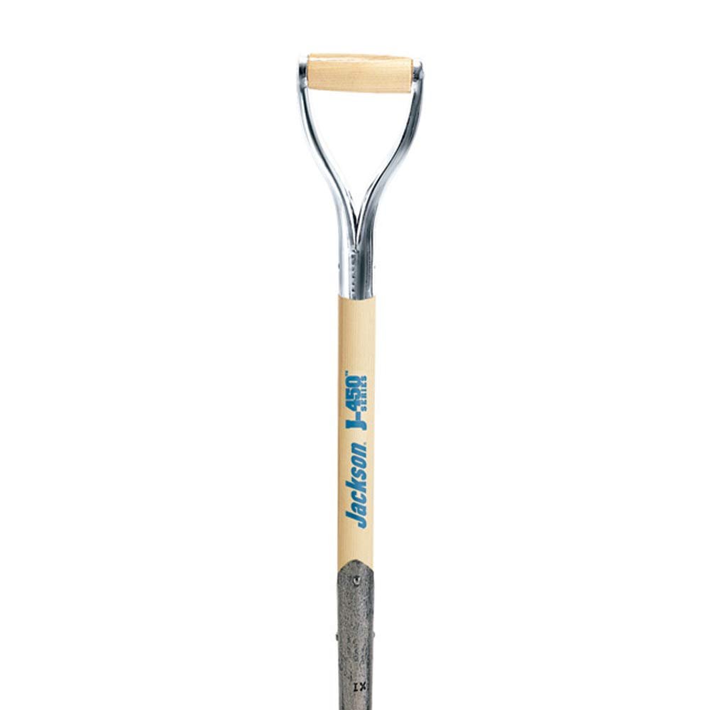 Jackson 1232000 J-450 Pony Square Point Transfer Shovel with 27 in. Hardwood Armor D-Grip Handle, Multi