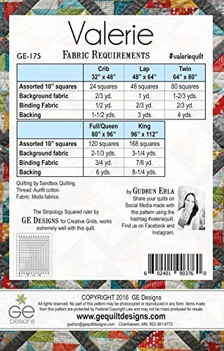 Valerie Quilt Pattern by GE Designs KGE175