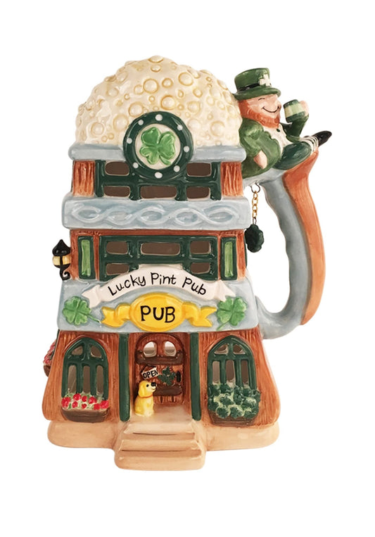 Blue Sky Clayworks 21236 Lucky Pint Pub Tealight Holder